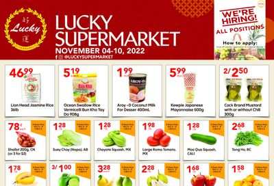 Lucky Supermarket (Calgary) Flyer November 4 to 10