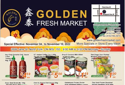 Golden Fresh Market Flyer November 4 to 10