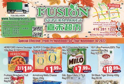 Fusion Supermarket Flyer November 4 to 10