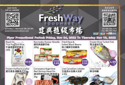 FreshWay Foodmart Flyer November 4 to 10