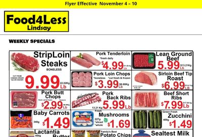 Food 4 Less (Lindsay) Flyer November 4 to 10