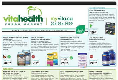 Vita Health Fresh Market Flyer October 18 to November 3