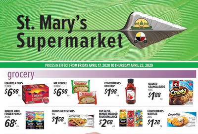 St. Mary's Supermarket Flyer April 17 to 23