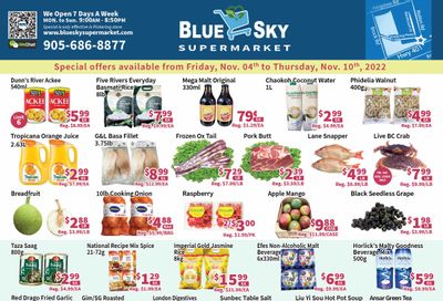 Blue Sky Supermarket (Pickering) Flyer November 4 to 10