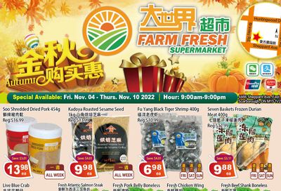 Farm Fresh Supermarket Flyer November 4 to 10