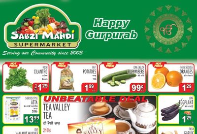 Sabzi Mandi Supermarket Flyer November 4 to 9