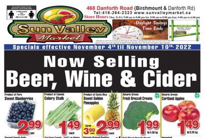 Sun Valley Market Flyer November 4 to 10