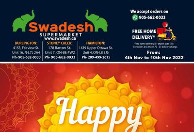 Swadesh Supermarket Flyer November 4 to 10