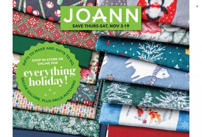 JOANN Weekly Ad Flyer Specials November 3 to November 19, 2022