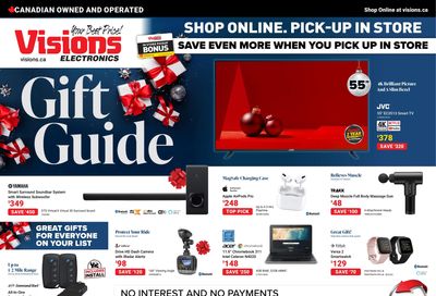 Visions Electronics Gift Guide Flyer November 4 to 10