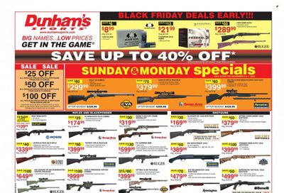 Dunham's Sports (MI, WI) Weekly Ad Flyer Specials November 5 to November 10, 2022