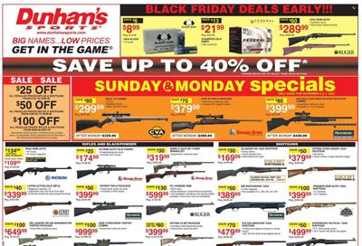 Dunham's Sports Weekly Ad Flyer Specials November 5 to November 10, 2022