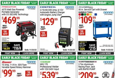 Harbor Freight Weekly Ad Flyer Specials November 7 to November 23, 2022