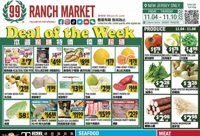 99 Ranch Market (NJ) Weekly Ad Flyer Specials November 4 to November 10, 2022