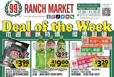 99 Ranch Market (40, CA) Weekly Ad Flyer Specials November 4 to November 10, 2022