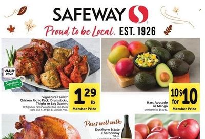 Safeway (CA, HI, OR, WA) Weekly Ad Flyer Specials November 2 to November 8, 2022