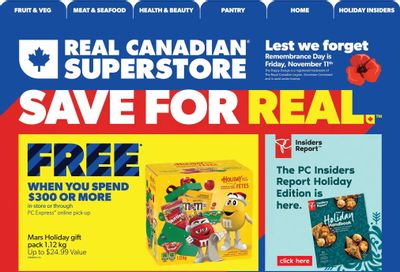 Real Canadian Superstore (West) Flyer November 10 to 16