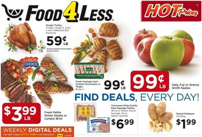 Food 4 Less (IL) Weekly Ad Flyer Specials November 9 to November 15, 2022