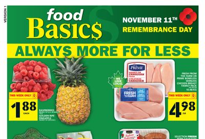Food Basics Flyer November 10 to 16