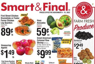 Smart & Final (AZ, CA) Weekly Ad Flyer Specials November 9 to November 15, 2022