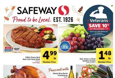 Safeway (CA, HI, OR, WA) Weekly Ad Flyer Specials November 9 to November 15, 2022