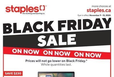 Staples Flyer November 9 to 15