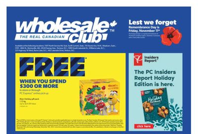 Real Canadian Wholesale Club Flyer November 10 to 16