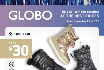 Globo Shoes Flyer November 9 to 20