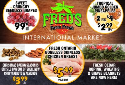 Fred's Farm Fresh Flyer November 9 to 15