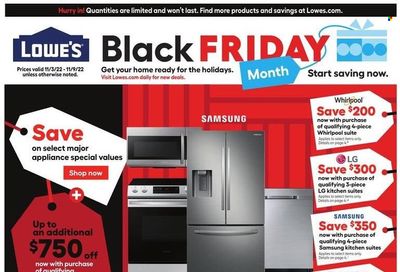 Lowe's Weekly Ad Flyer Specials November 3 to November 9, 2022
