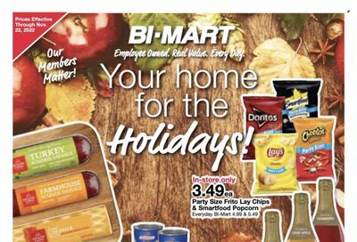 Bi-Mart (ID, OR, WA) Weekly Ad Flyer Specials November 8 to November 22, 2022