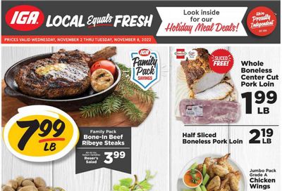 IGA (KY) Weekly Ad Flyer Specials November 2 to November 8, 2022