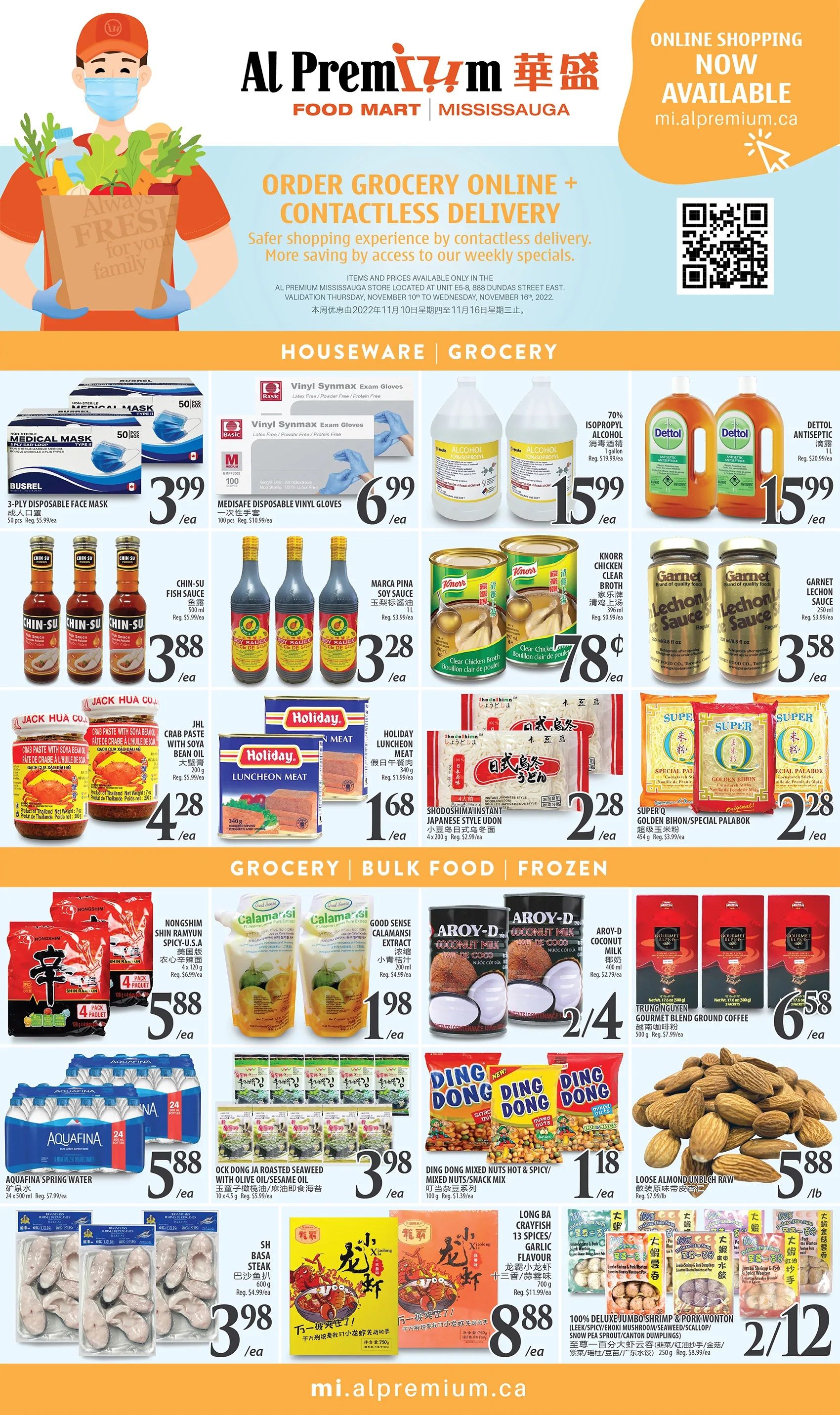 Al Premium Food Mart (Mississauga) Flyer November 10 to 16