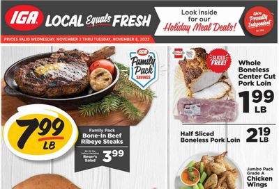 IGA (KY) Weekly Ad Flyer Specials November 2 to November 8, 2022