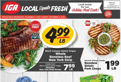 IGA (IN) Weekly Ad Flyer Specials November 2 to November 8, 2022