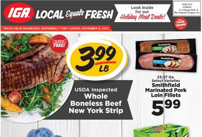 IGA (IN) Weekly Ad Flyer Specials November 2 to November 8, 2022