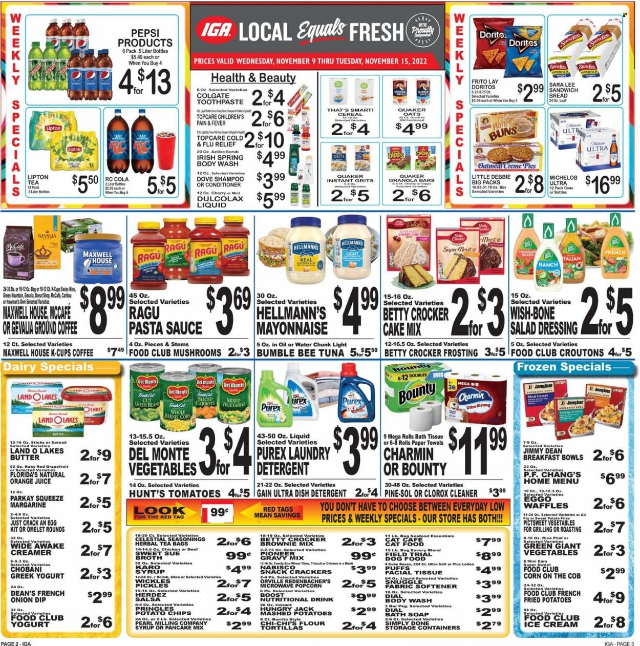 IGA (50) Weekly Ad Flyer Specials November 9 to November 15, 2022