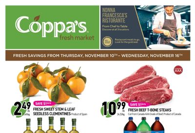 Coppa's Fresh Market Flyer November 10 to 16