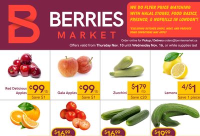 Berries Market Flyer November 10 to 16