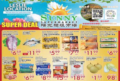 Sunny Supermarket (Leslie) Flyer November 11 to 17
