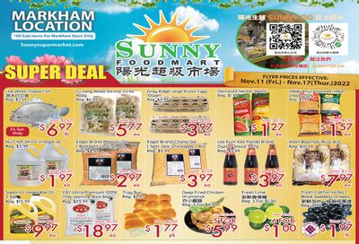 Sunny Foodmart (Markham) Flyer November 11 to 17