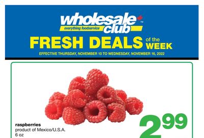 Wholesale Club (ON) Fresh Deals of the Week Flyer November 10 to 16