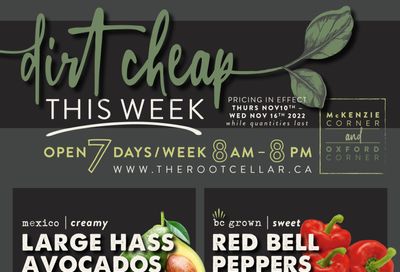 The Root Cellar Flyer November 10 to 16