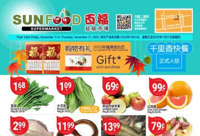 Sunfood Supermarket Flyer November 11 to 17
