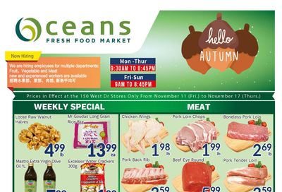 Oceans Fresh Food Market (West Dr., Brampton) Flyer November 11 to 17