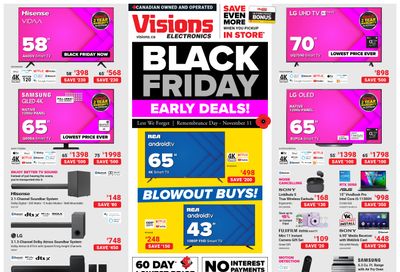 Visions Electronics Flyer November 11 to 17