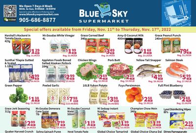 Blue Sky Supermarket (Pickering) Flyer November 11 to 17