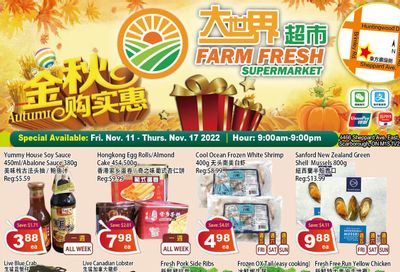 Farm Fresh Supermarket Flyer November 11 to 17