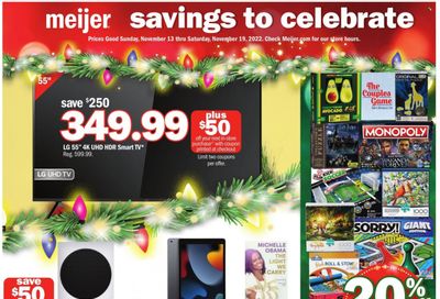 Meijer (IL, IN, KY, MI, OH, WI) Weekly Ad Flyer Specials November 13 to November 19, 2022