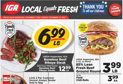 IGA (KY) Weekly Ad Flyer Specials November 9 to November 15, 2022